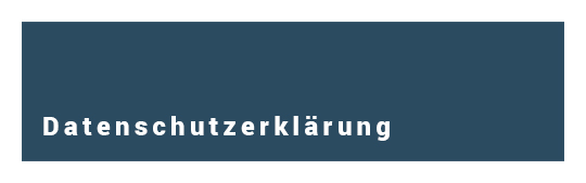 Dunkelblaues Feld mit Schriftzug Datenschutzerklärung